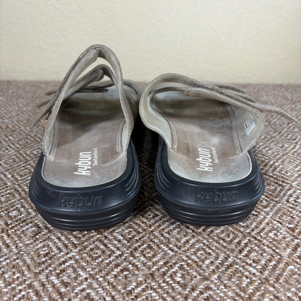 Kybun Kriens Sand Sparkle Suede Leather Sandals Women's Size US 8.5 EU 39.5 - Picture 4 of 8